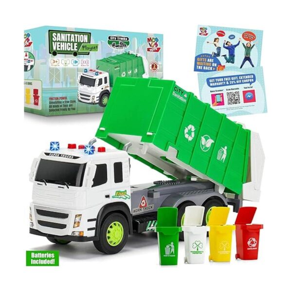MOBIUS Toys Camión de basura alimentado por fricción_6