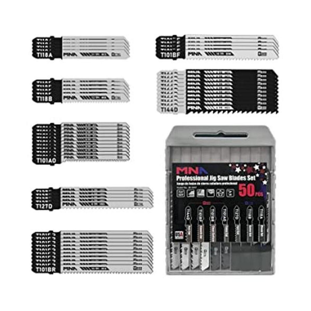 MNA Hojas de sierra multiusos para calar 50 piezas kit