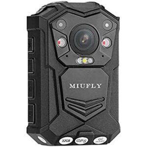MIUFLY Cámara de policía HD 1296P con pantalla de 2_1