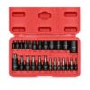 MIXPOWER Juego de 25 piezas de enchufe Torx y enchufe