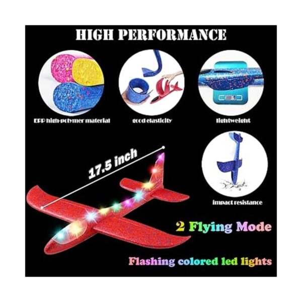 MIMIDOU Paquete de 4 planeadores intermitentes luces LED