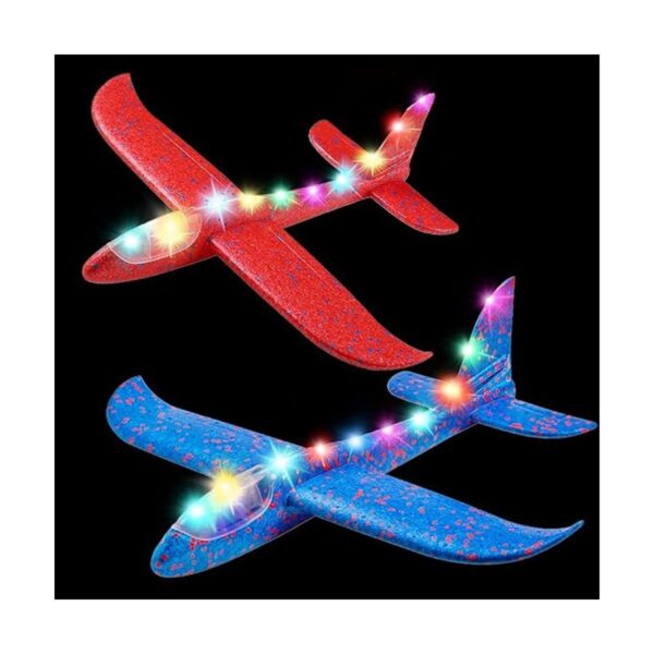 MIMIDOU 2 aviones de planeador luminosos intermitentes 2