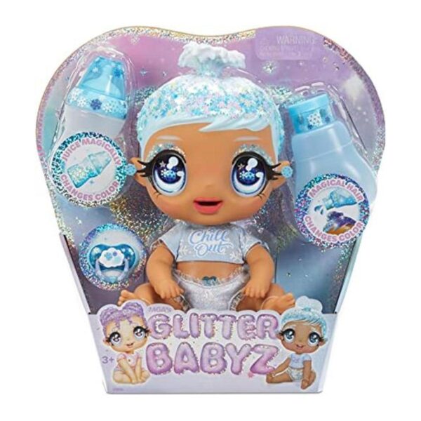 MGAS Muñeca de bebé con purpurina BABYZ con 3 colores_1