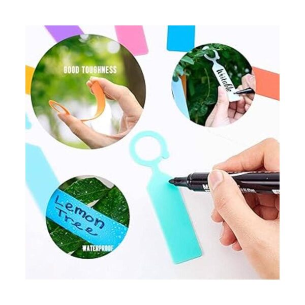 MHY 100 etiquetas de plástico grueso para plantas_3