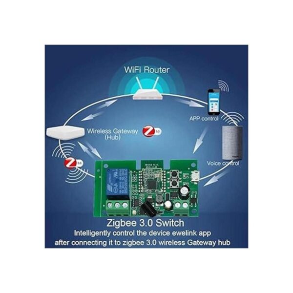 MHCOZY Interruptor de relé inteligente ZigBee de 1 canal