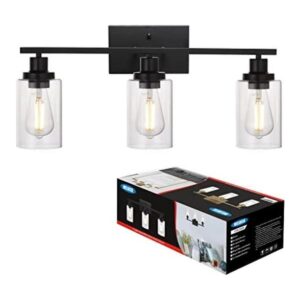 MELUCEE Lámpara de tocador de baño 3 luces aplique de_1