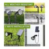 MEIHONG Luz solar para exteriores impermeable luces LED_4