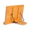 MEGREZ Soporte plegable de bambú para libros de cocina de_6