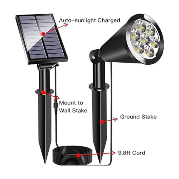 MEIHONG Luz solar para exteriores impermeable luces LED_3
