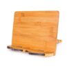 MEGREZ Soporte plegable de bambú para libros de cocina de_1