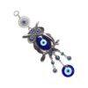 ME9UE Colgante con diseño de búho de ojo malvado azul de