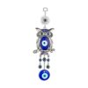 ME9UE Colgante con diseño de búho de ojo malvado azul de