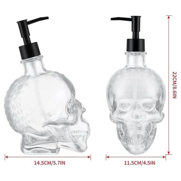 MDLUU Dispensador de jabón de calavera de 25 onzas
