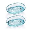 MDLUU Jabonera de cristal soporte de jabón de barra en