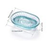 MDLUU Jabonera de cristal soporte de jabón de barra en