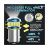 MAXGTRS Bombilla LED de 12 V24 V BAY15D 6000 K xenón_2