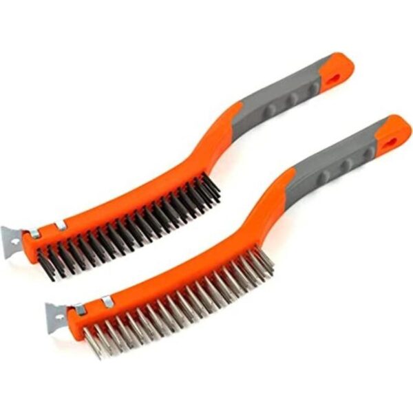 MAXMAN Performance Cepillo de alambre de acero inoxidable