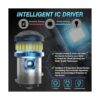 MAXGTRS Bombilla LED de 12 V24 V BAY15D 6000 K xenón_5