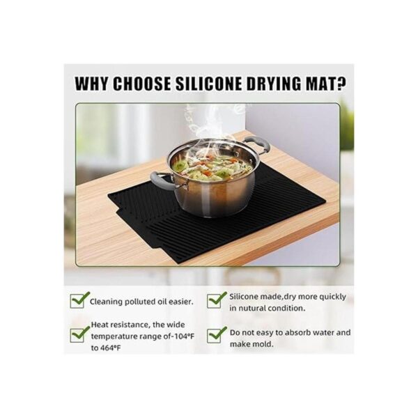 MAOSGO Tapete de secado de platos para encimera de cocina