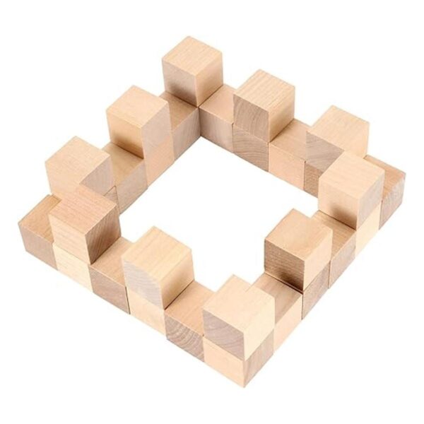 MAHIONG 200 cubos de madera de 1 pulgada bloques de
