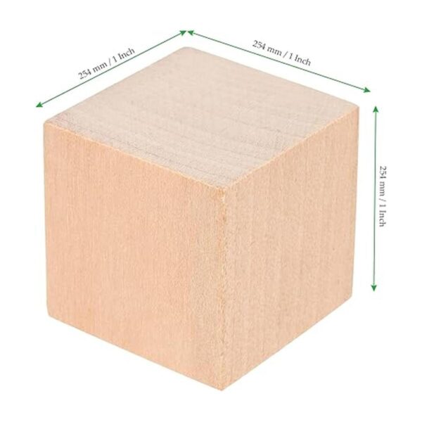 MAHIONG 200 cubos de madera de 1 pulgada bloques de