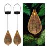 MAGGIFT Paquete de 2 luces colgantes solares linterna_1