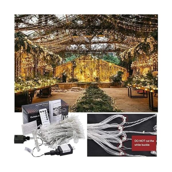 MAGGIFT 304 luces LED para cortina 9.8 x 9.8 pies 8_4