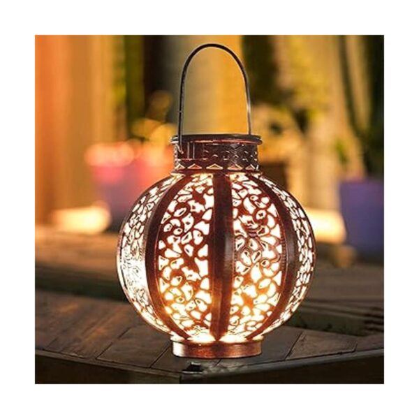 MAGGIFT Paquete de 2 linternas solares colgantes retro con