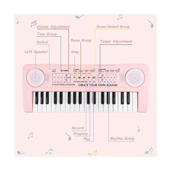 M SANMERSEN Piano de teclado para niños piano de música_3