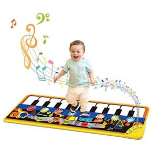 M SANMERSEN Tapete de piano para niños pequeños 43.3 x 14_1
