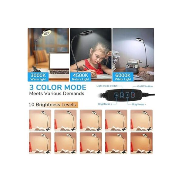 Lámparas de escritorio con clip 48 LED de 360 flexible_2