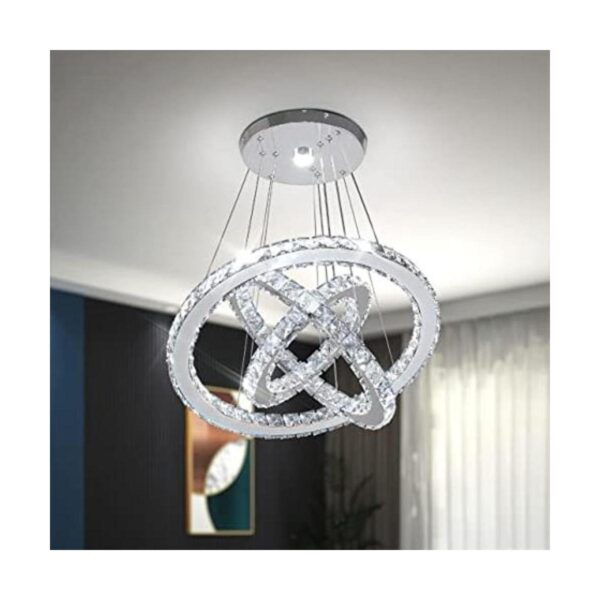 Lámparas LED de cristal modernas de 3 anillos lámpara_1