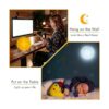 Lámpara lunar luz nocturna para niños montada en pared