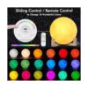 Lámpara lunar luz nocturna para niños montada en pared