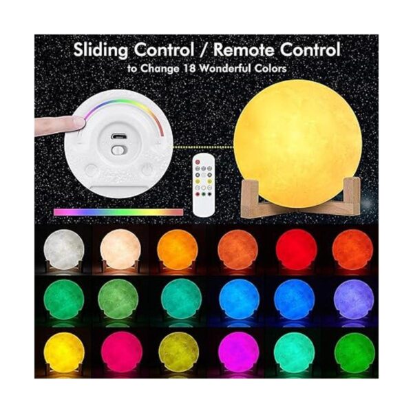 Lámpara lunar luz nocturna para niños montada en pared