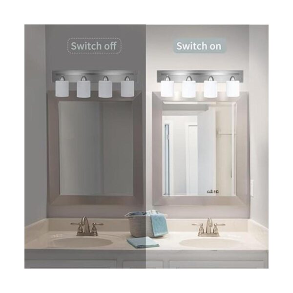 Lámpara de tocador de baño de 4 luces juego de baño todo_3