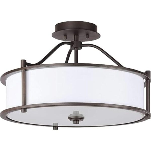 Lámpara de techo semiempotrada de 18 pulgadas 3 luces_2