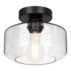 Lámpara de techo industrial semiempotrada bombilla LED de_1
