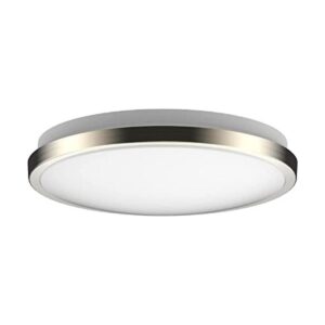 Lámpara de techo LED de níquel con cepillo de montaje
