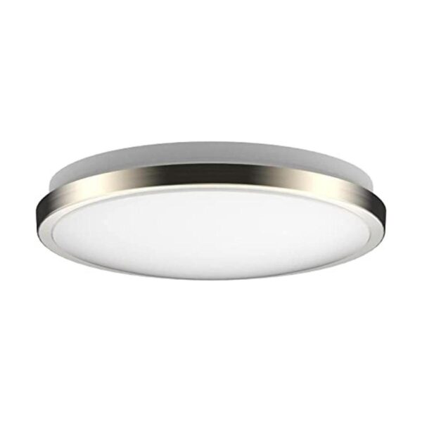 Lámpara de techo LED de níquel con cepillo de montaje