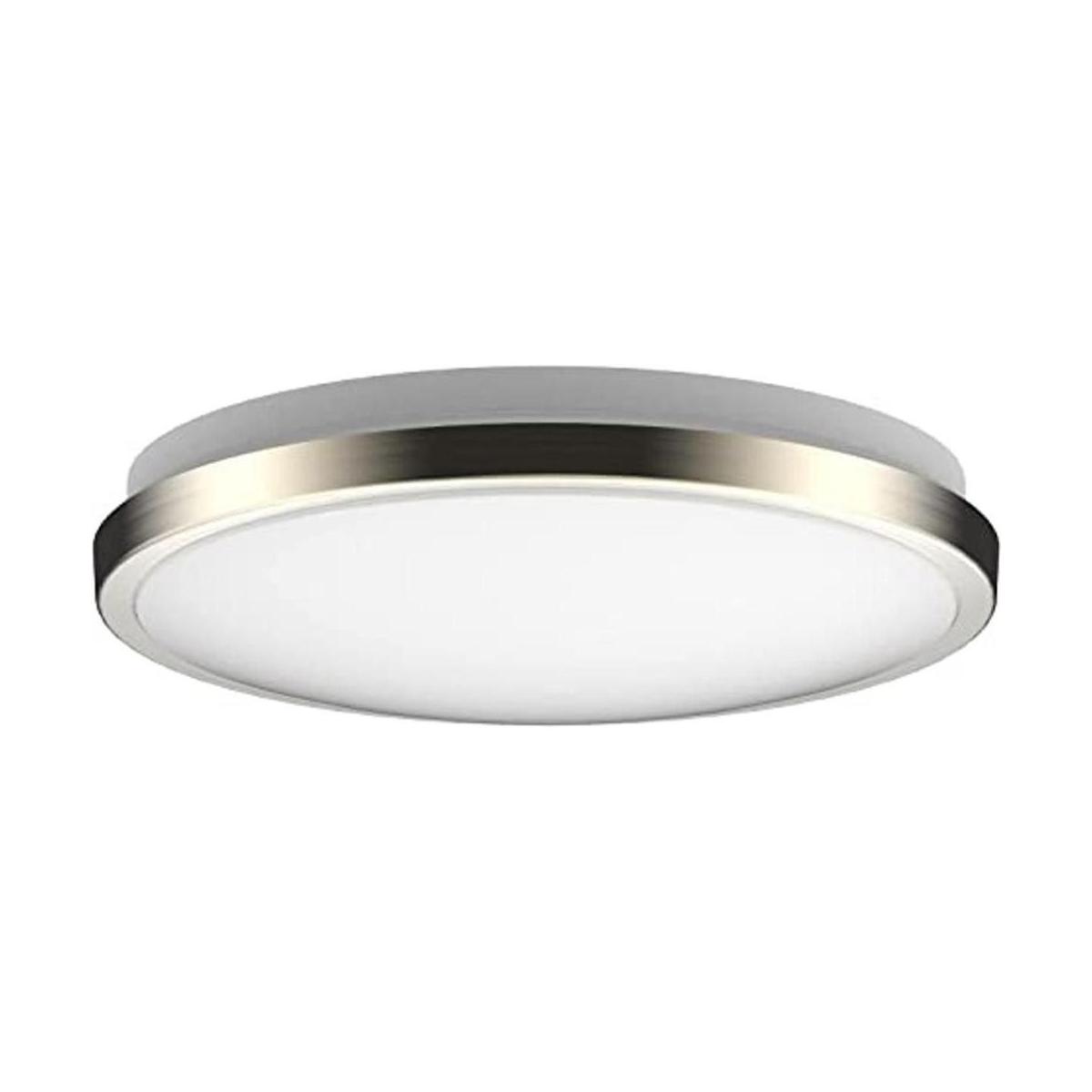 Lámpara de techo LED de níquel con cepillo de montaje