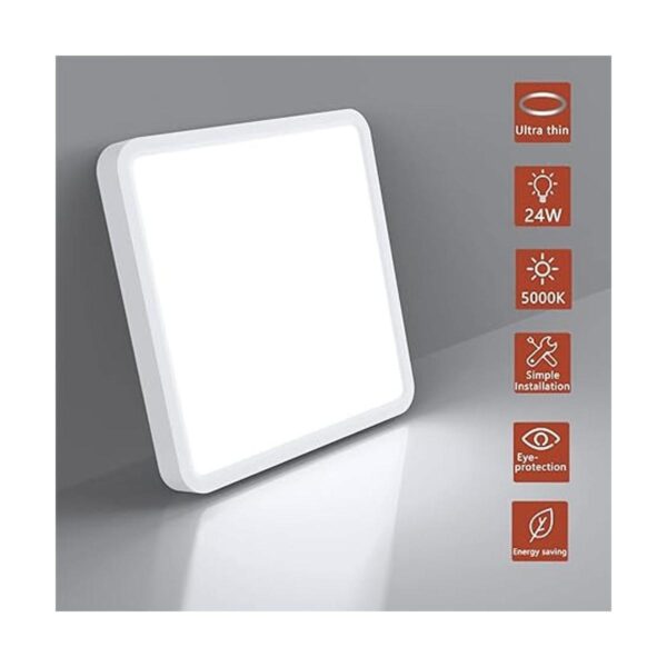 Lámpara de techo LED de montaje empotrado 5000 K blanco_2