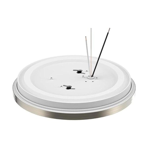 Lámpara de techo LED de níquel con cepillo de montaje