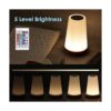 Lámpara de mesa LED luz nocturna táctil Dxles recargable_4