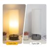 Lámpara de mesa de control táctil de cabecera minimalista_3