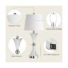 Lámpara de mesa con control táctil para dormitorios de 3_4