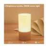 Lámpara de mesa LED pequeña de madera luz nocturna de_3