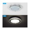 Lámpara de araña de cristal LED empotrada lámpara de_4