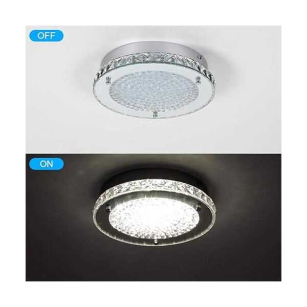 Lámpara de araña de cristal LED empotrada lámpara de_4