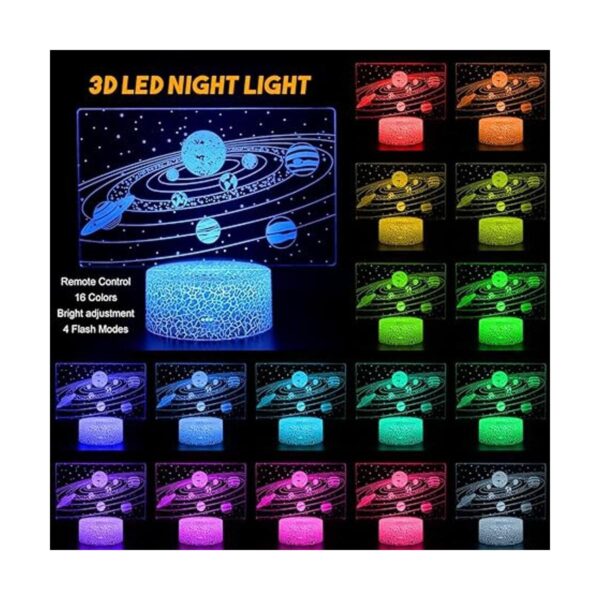Lámpara LED de ilusión óptica en 3D con diseño del sistema_2